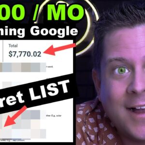 $7,000 A Month Using Google Search - Make Money Online - I Tried It!