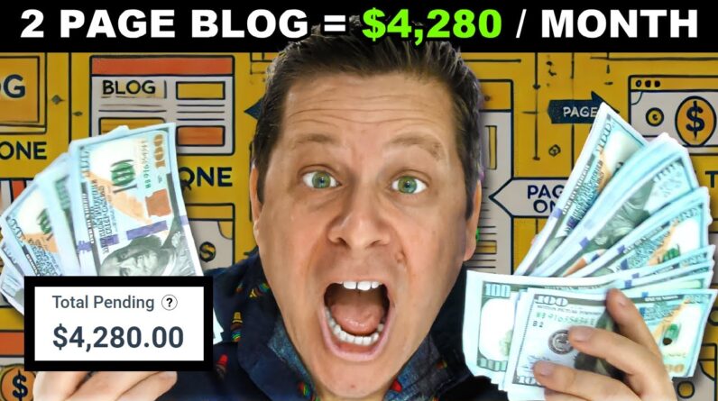 Two Page Blog Makes Over $138 Per Day!