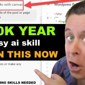 ChatGpt Canvas - You Just Got A $150K Job Free - No Skills Required!