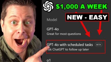 ChatGpt Tasks - My $1,000 A Week Easy Plan - Ai News!