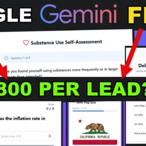 $800 Per Lead - Ai Quiz Niche Videos That Actually Make Money [Free Gemini Coder Ai]